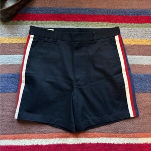 Gucci Striped Denim Shorts